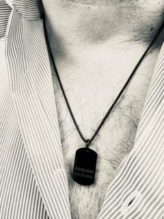 Chaine homme avec médaille personalisable