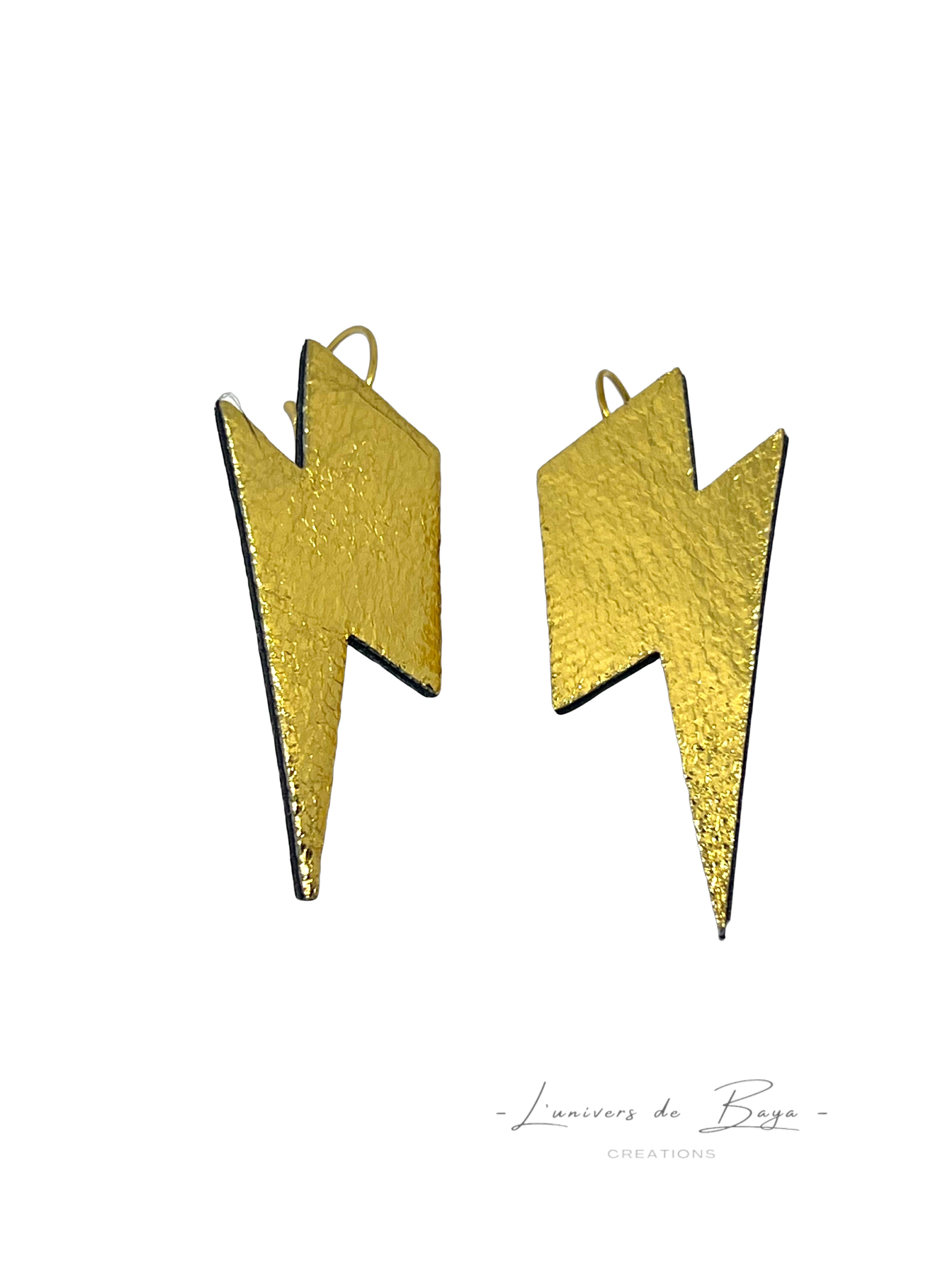 Boucles d’oreilles « coup de foudre»