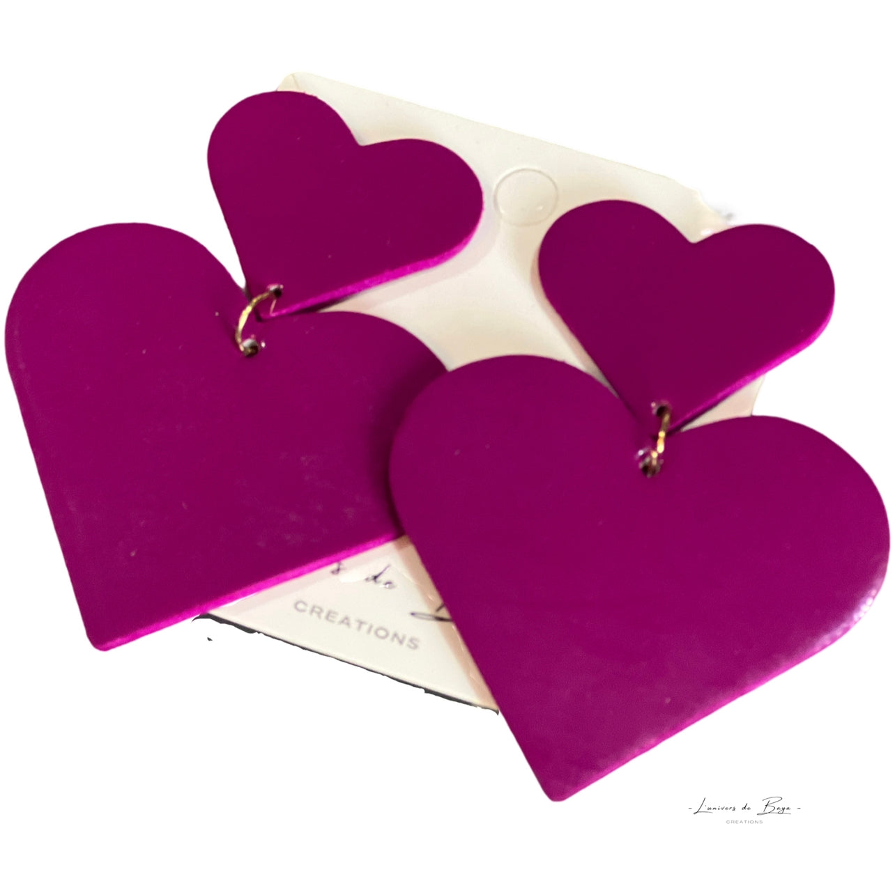 Boucles d’oreilles « j’ai un gros cœur »