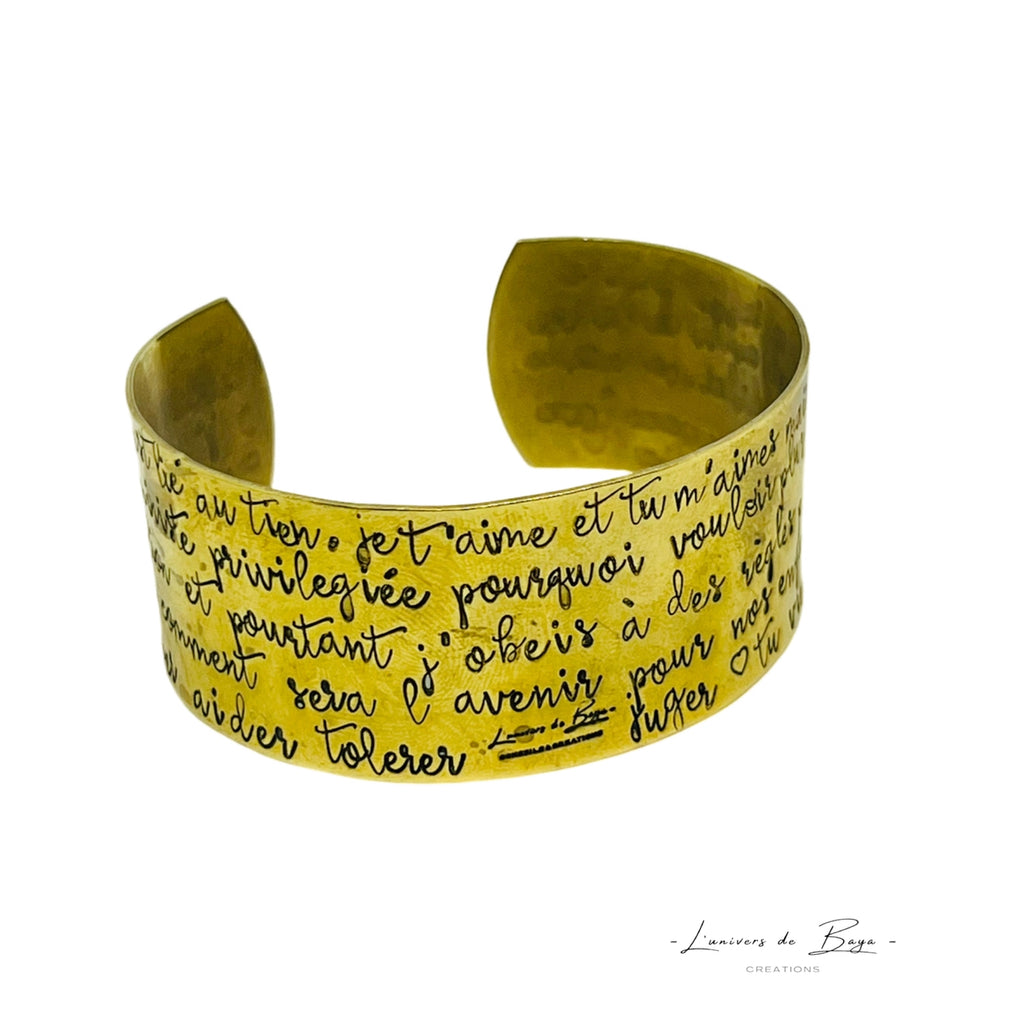 Bracelet « ma lettre d’amour »