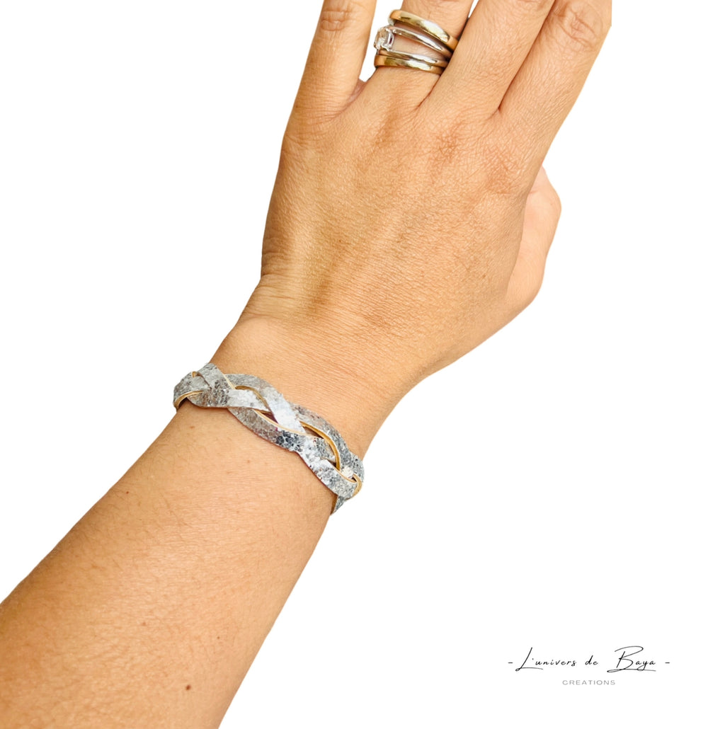 Bracelet Tresse en cuir