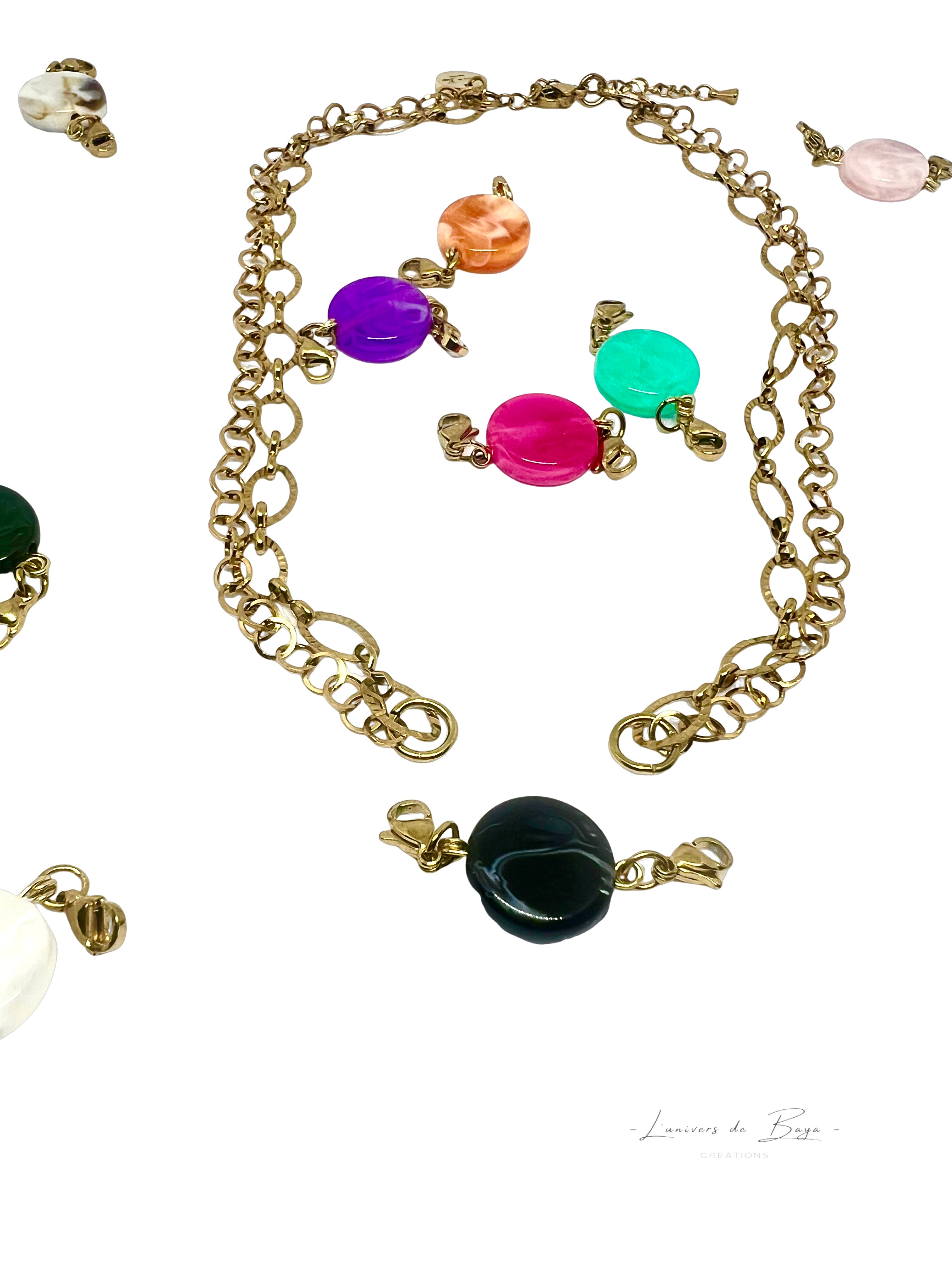 Collier « caméléon »