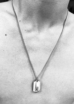 Chaine homme avec médaille personalisable