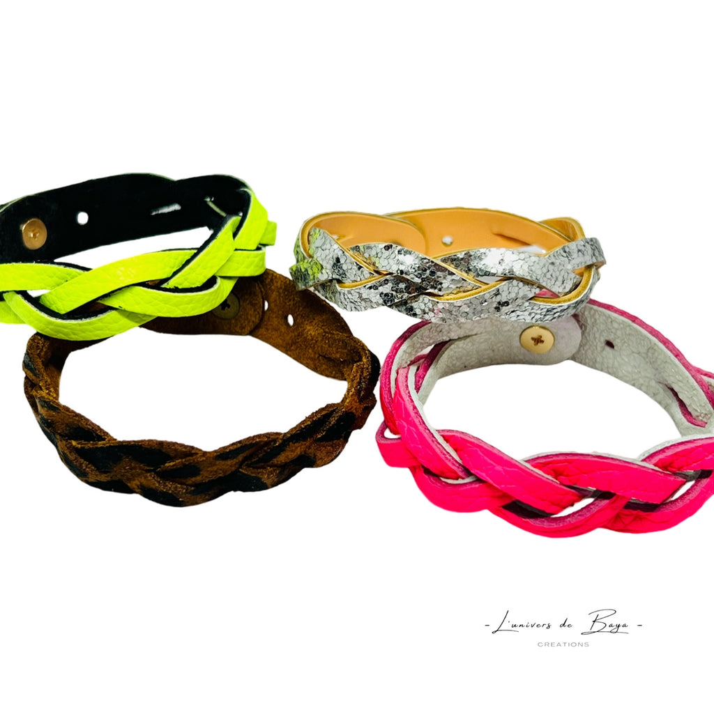 Bracelet Tresse en cuir