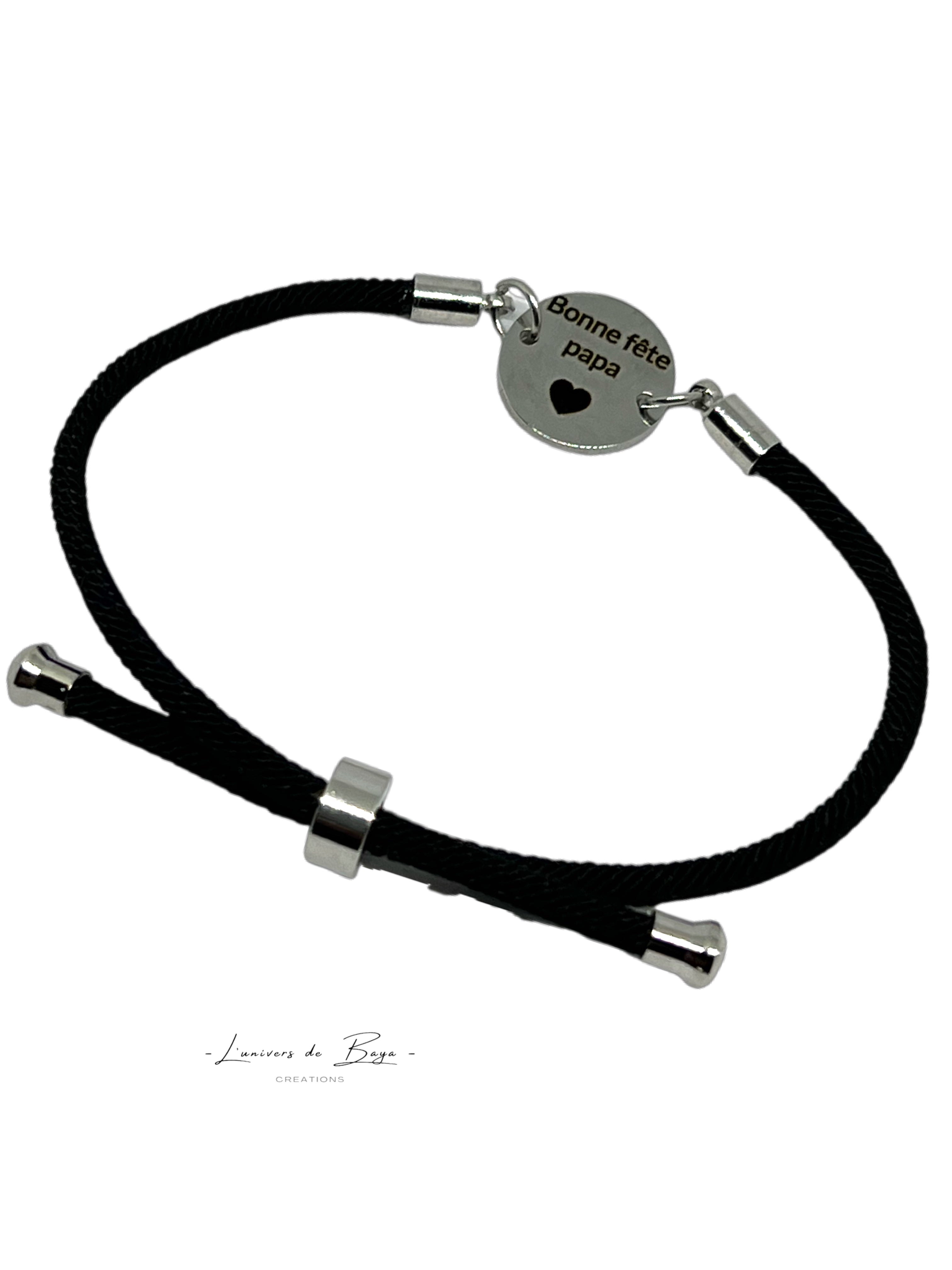 Bracelet avec 1 médaille personnalisée
