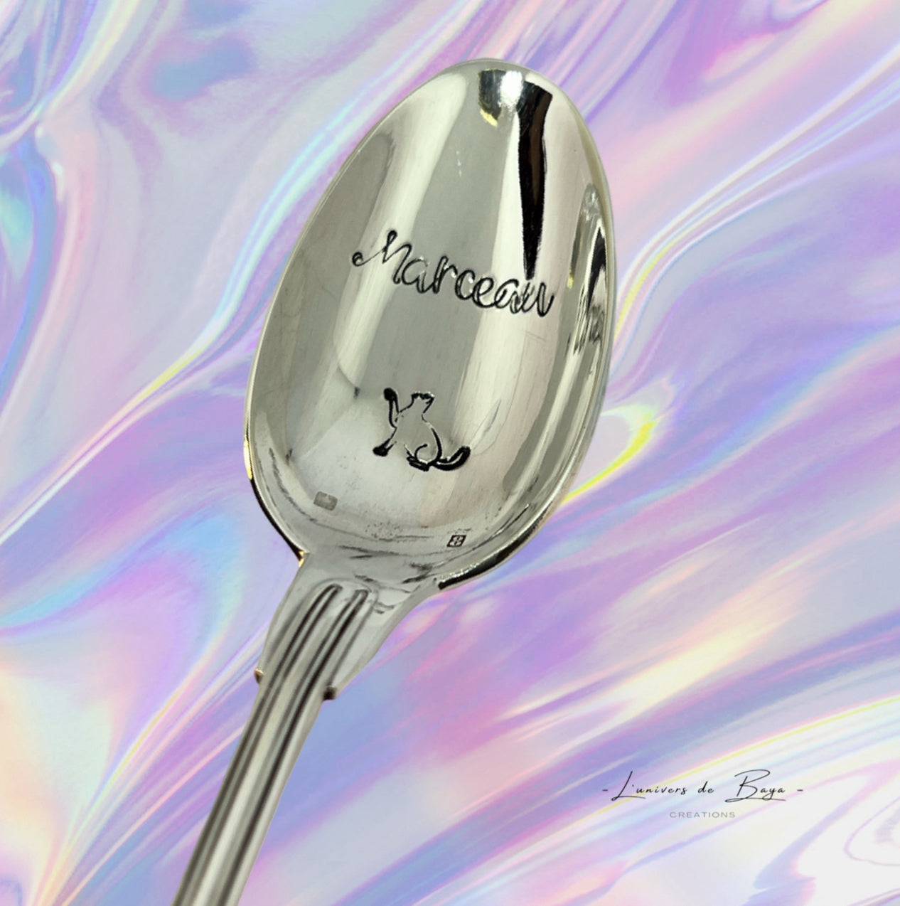 Cuillère à café en argent personnalisable