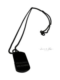 Chaine homme avec médaille personalisable