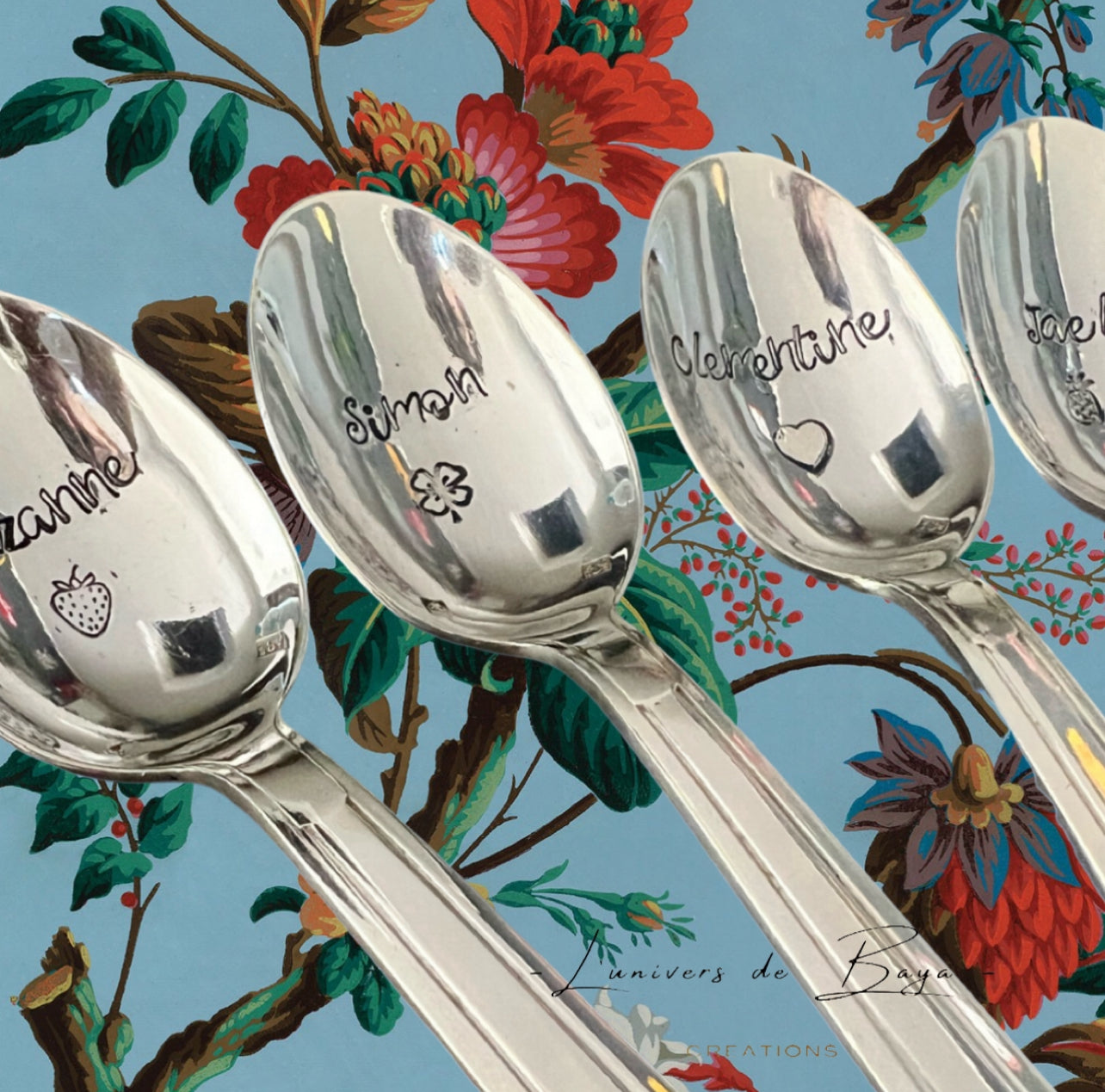 Cuillère à café en argent personnalisable