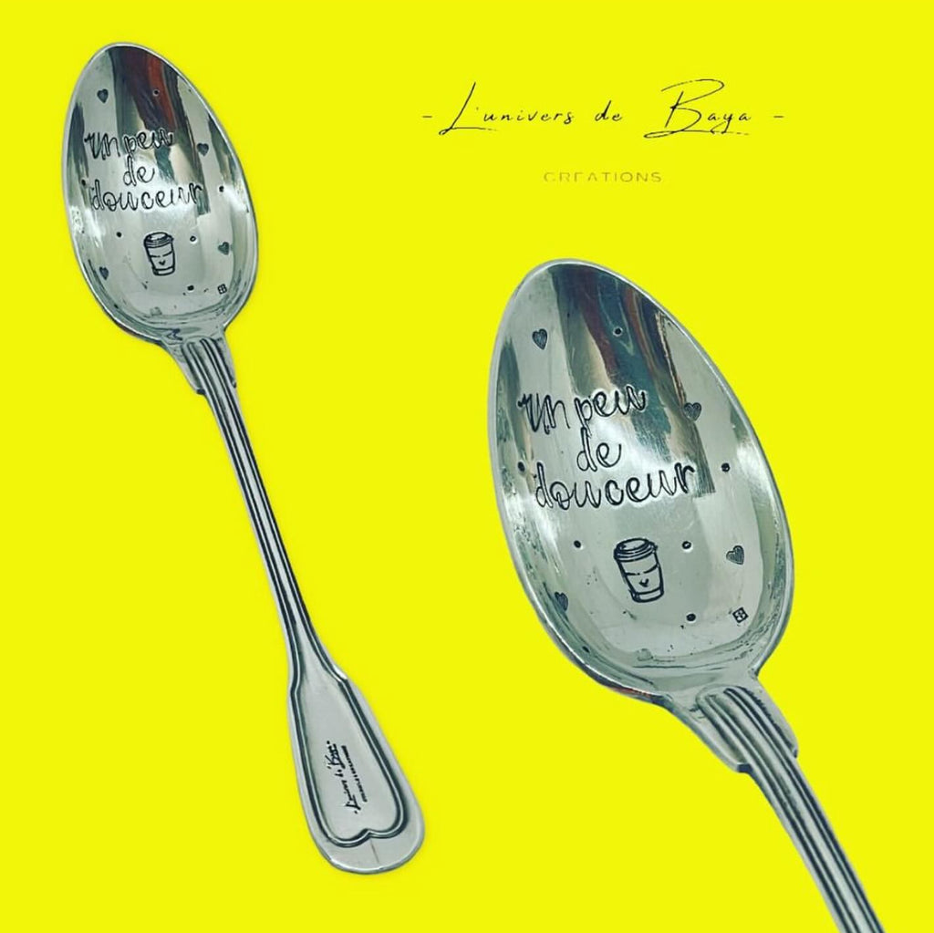 Cuillère à café en argent personnalisable