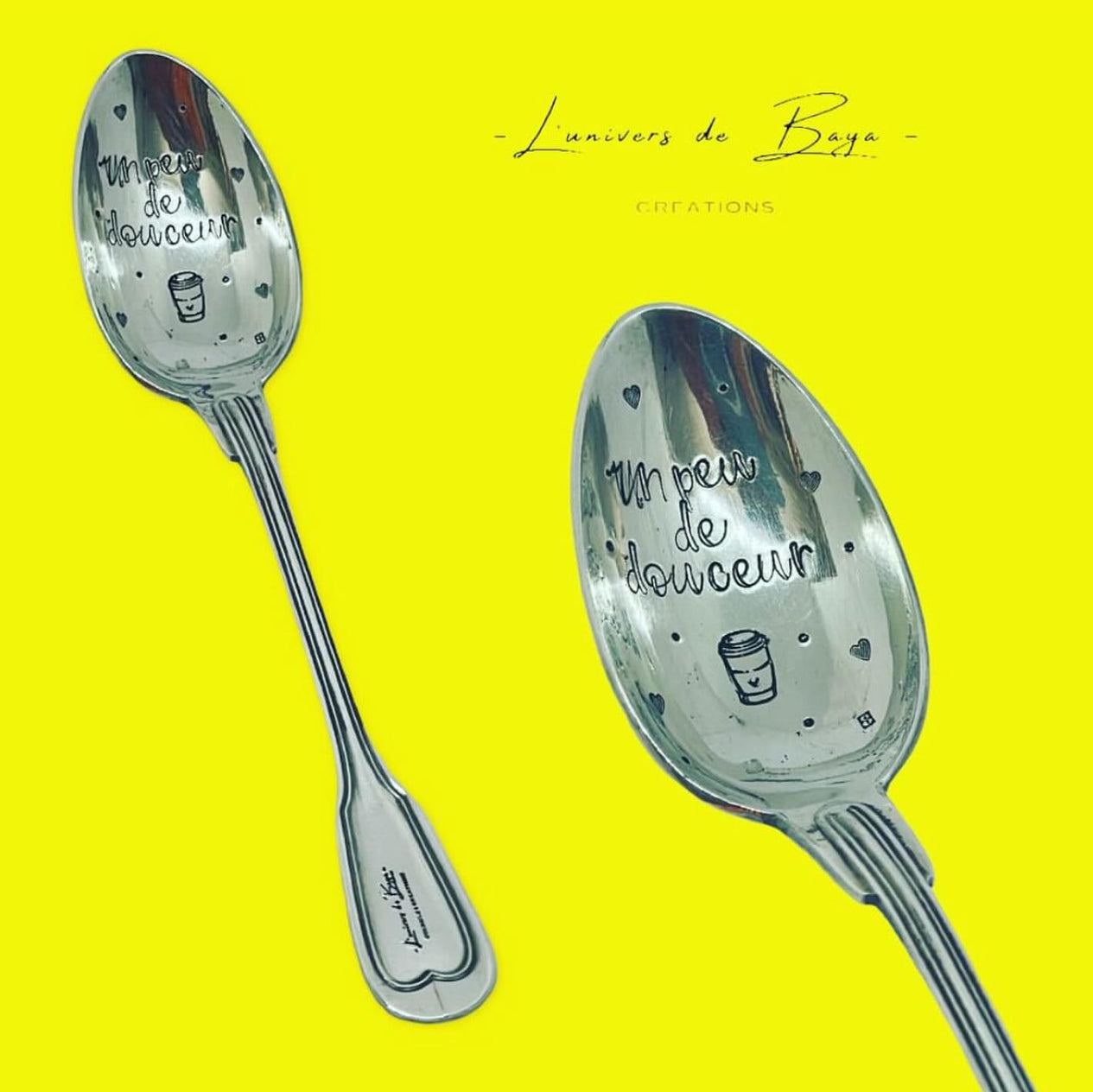 Cuillère à café en argent personnalisable