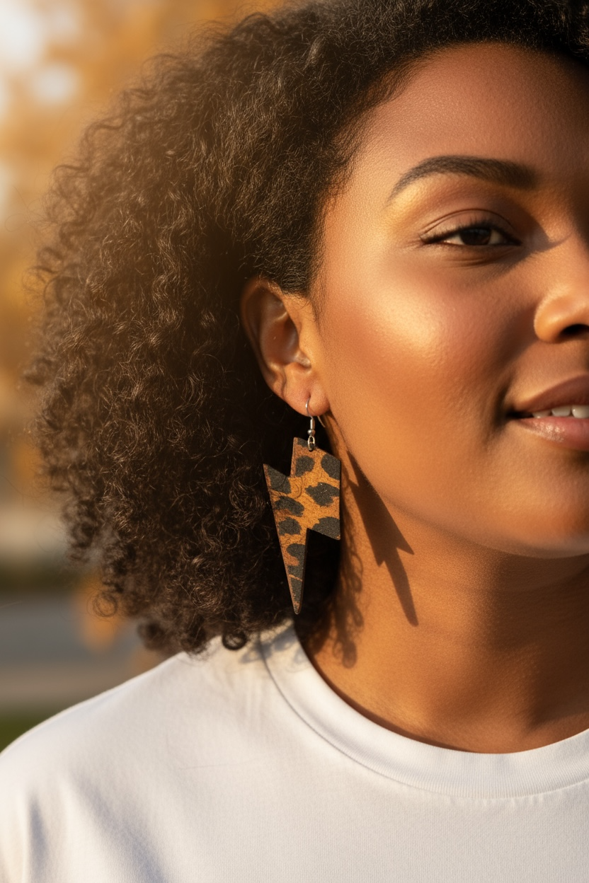 Boucles d’oreilles « coup de foudre»